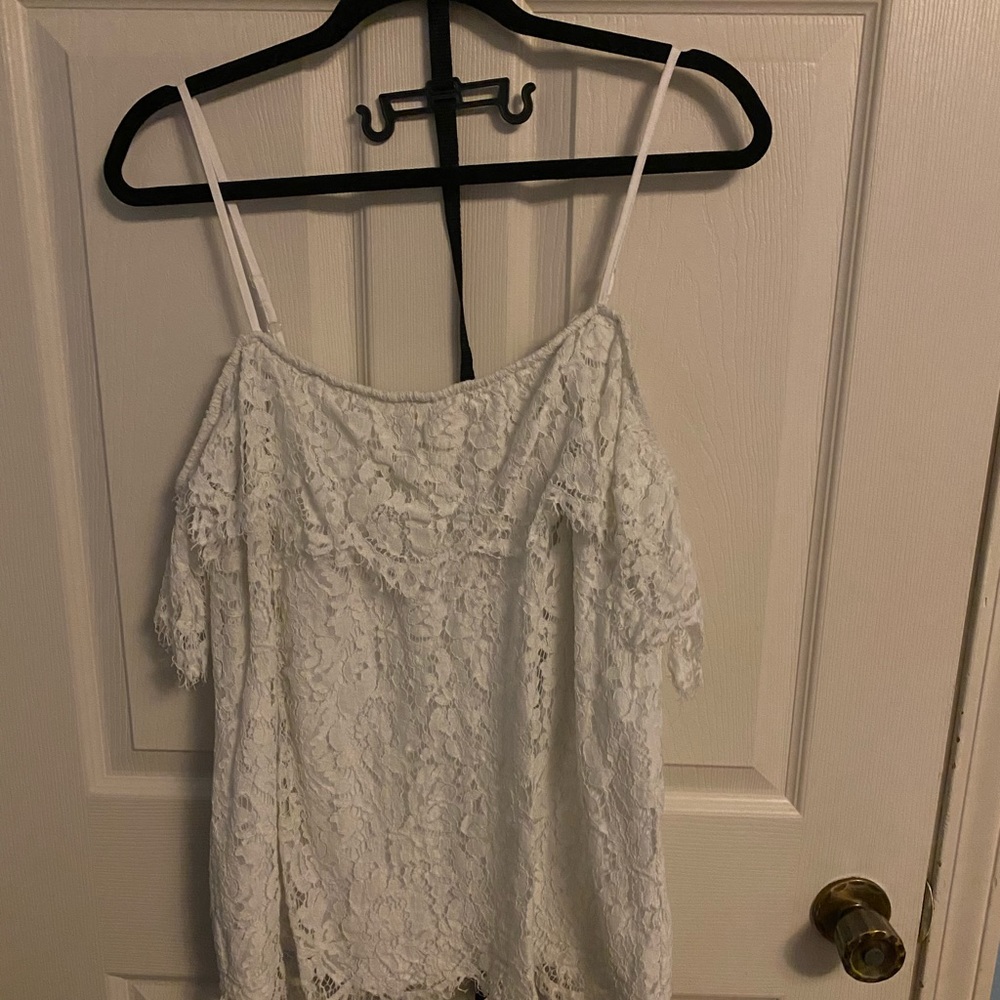 Lace Off The Shoulder Tøp